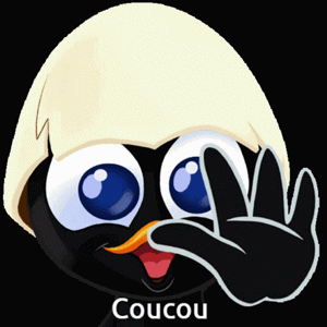 Gif animé Caliméro coucou